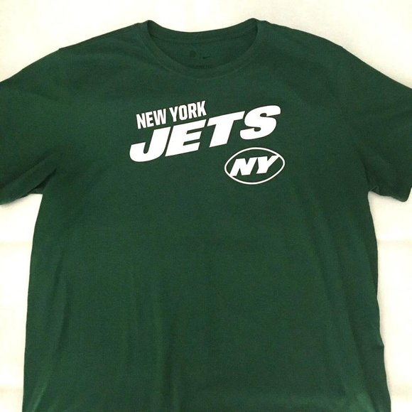 New York Jets Shirt Adult XL Green Nike Dri-Fit NFL Football Short Sleeve Mens - Picture 1 of 1